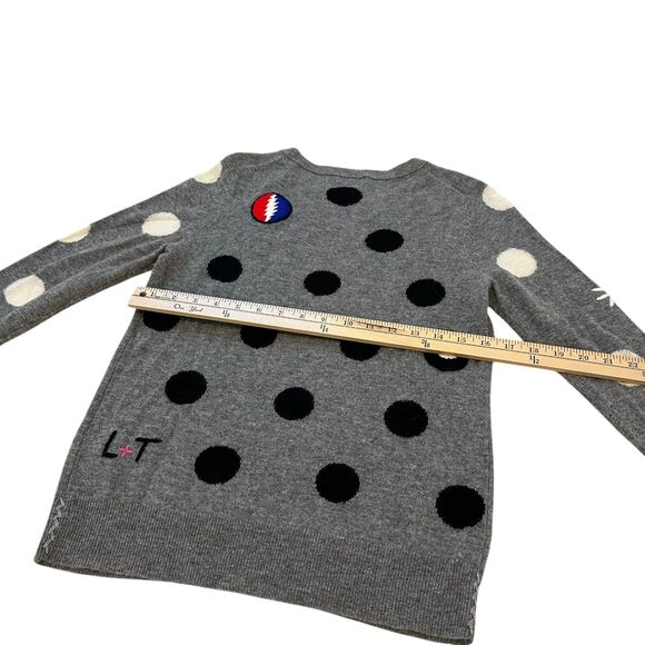 LABEL+thread Polka Dot Mix Grey Cashmere Wool Sweater Size XS - Picture 5 of 5